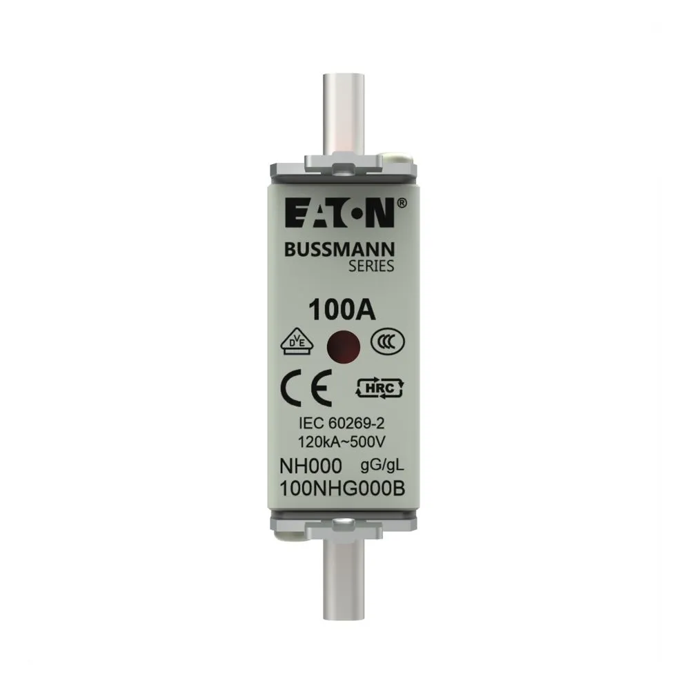 Eaton Electric NH FUSE 100A 500V GL/GG SIZE 000 DUAL IN Pic_2