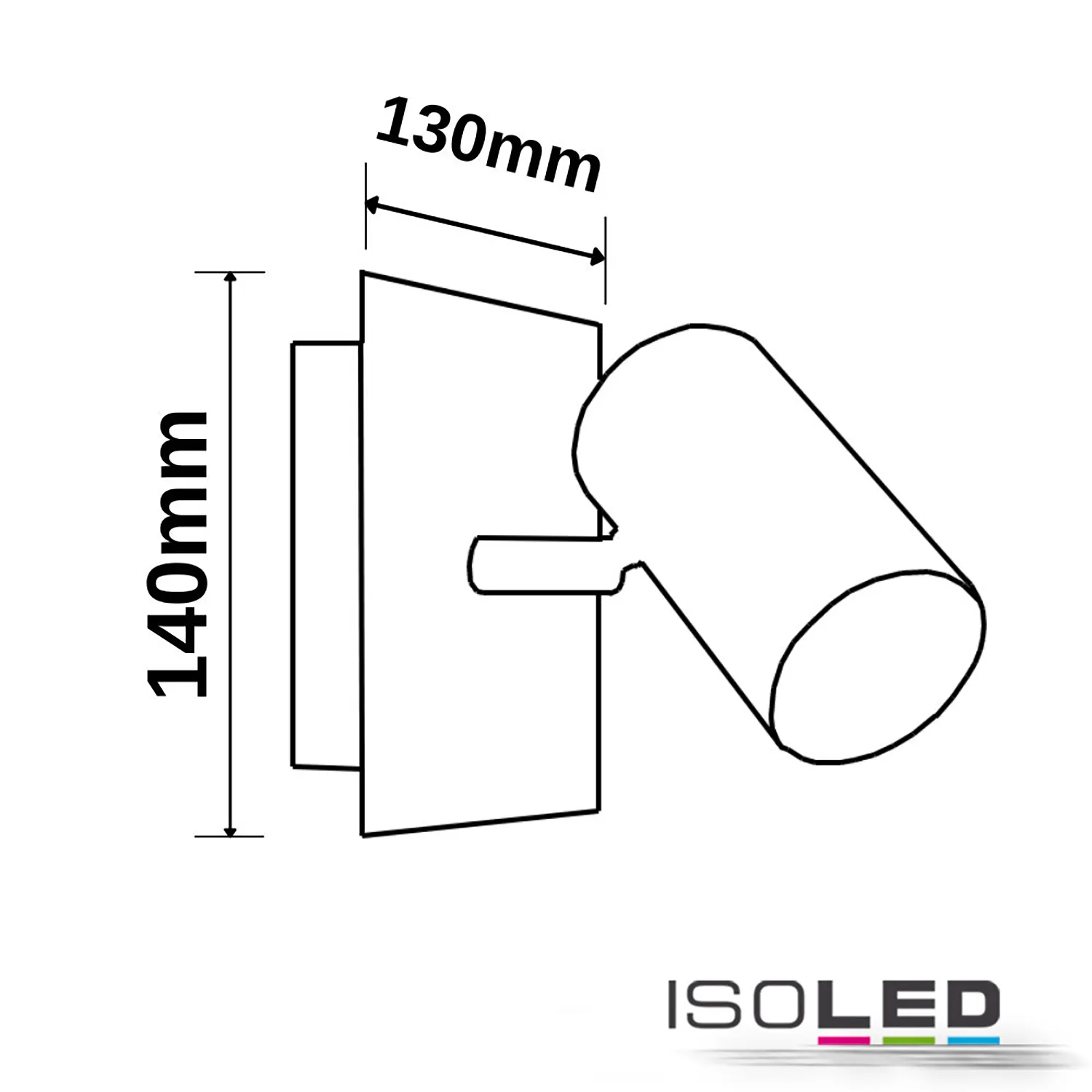 ISOLED Wandleuchte nickel matt, mit Pic_1