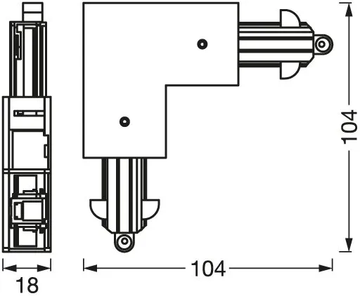 Ledvance Tracklight Corner Connector Black Pic_1