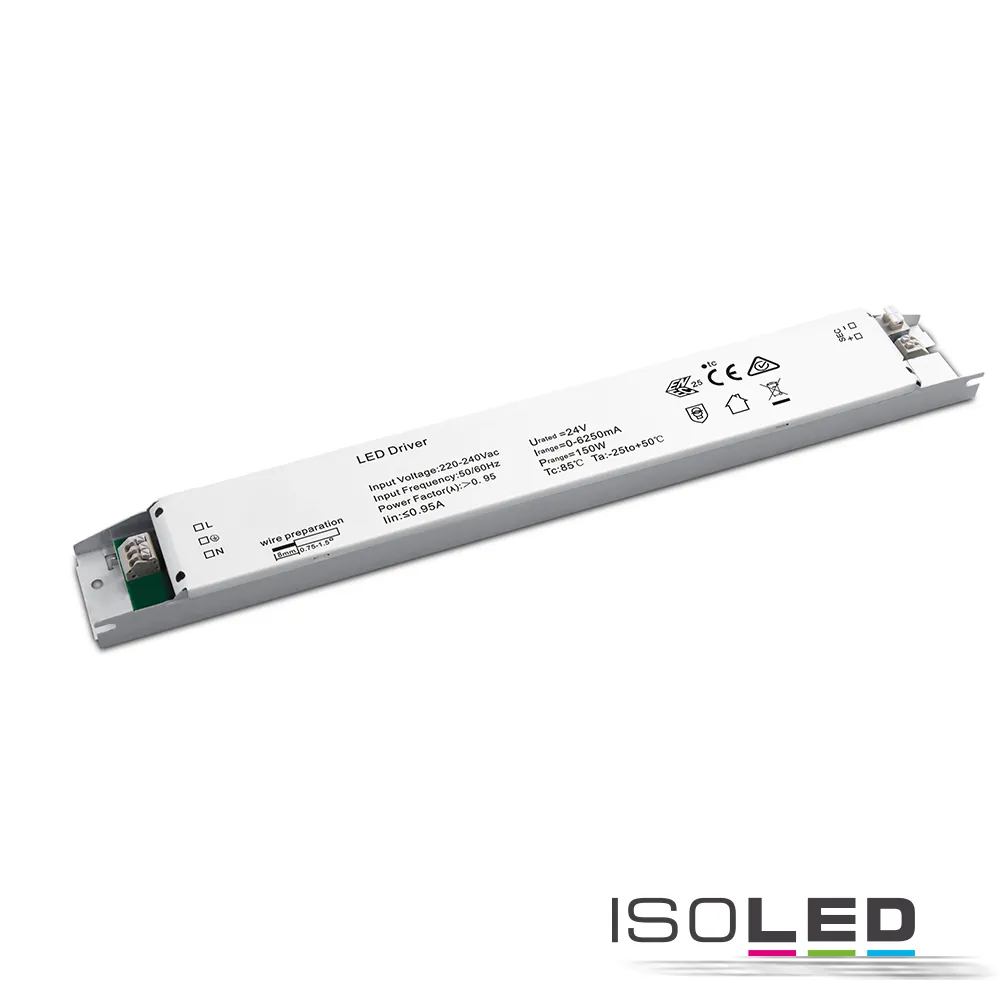 ISOLED LED Trafo 24V/DC, 0-150W, slim Pic_2