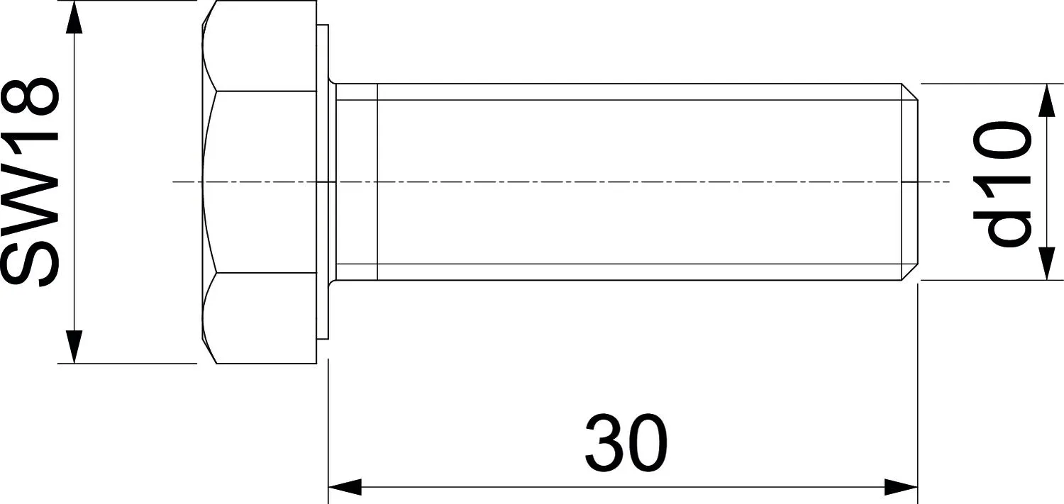 OBO Bettermann DIN933 M10x30V4A Pic_2