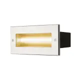 BRICK EL symmetrisch edelstahl 3000K