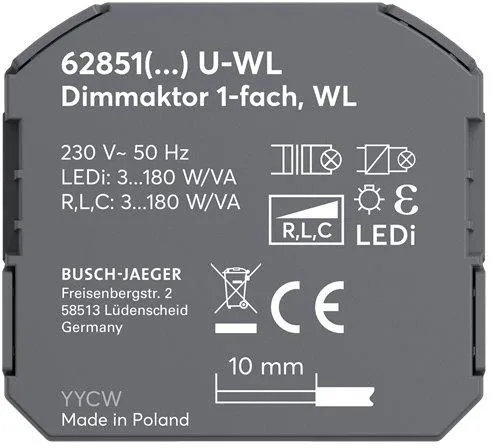 BUSCH-JAEGER ELEKTRO GMBH 62851 U-WL Pic_1