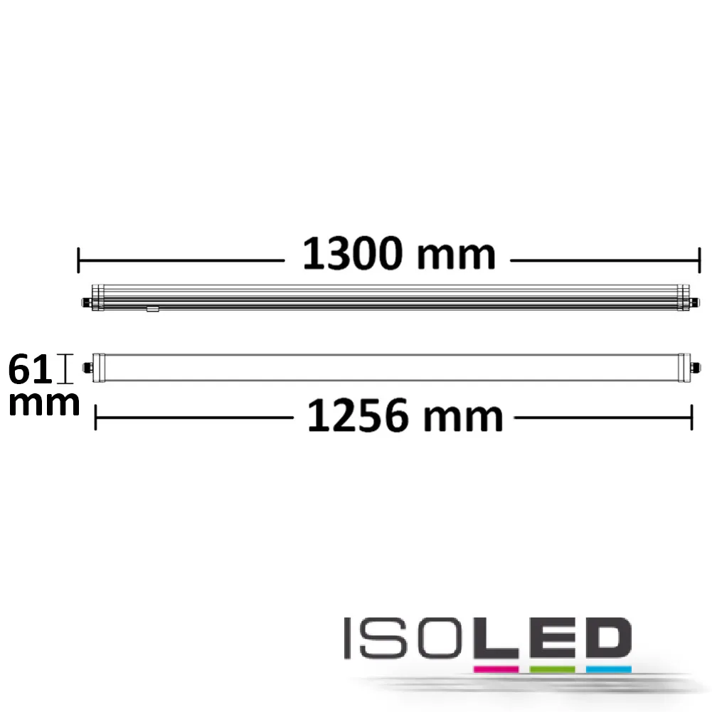 ISOLED LED Linearleuchte 36W, IP65, warmweiß Pic_1