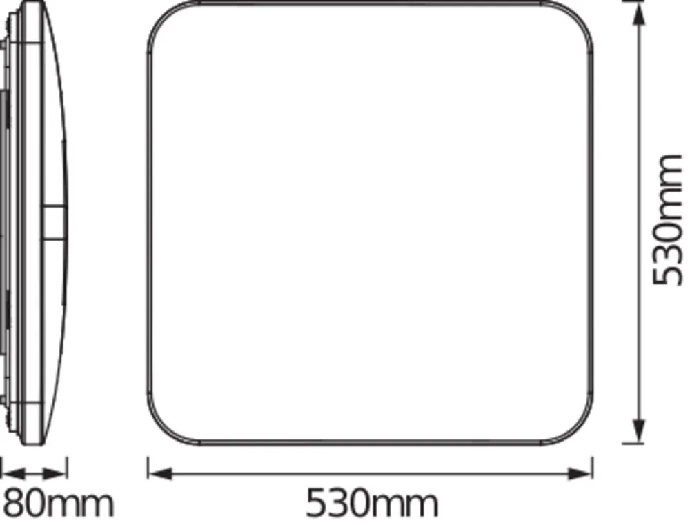 Ledvance Orbis Square Click Sensor 530x530mm 60W Pic_2