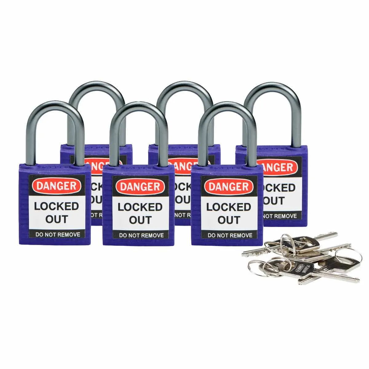 Brady COMPACT SAFE PADLOCK 25MM SHA KD PURPL/6 Pic_1