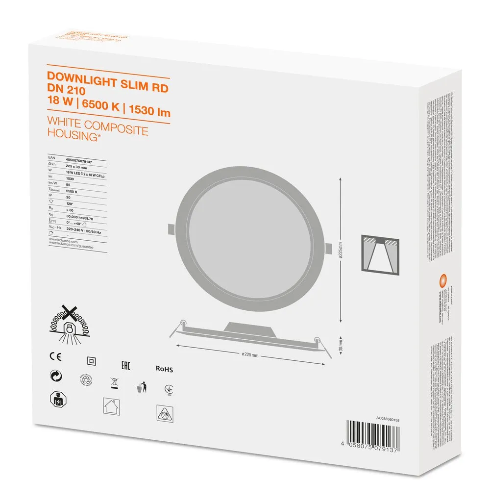 Ledvance DL SLIM DN   210 18 W 6500 K WT Pic_5