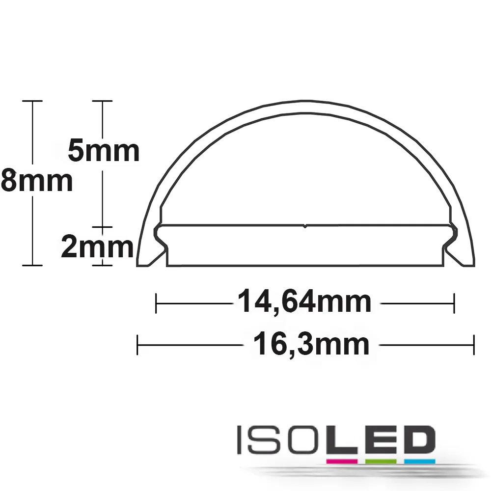 ISOLED Abdeckung COVER26 opal/satiniert Pic_2