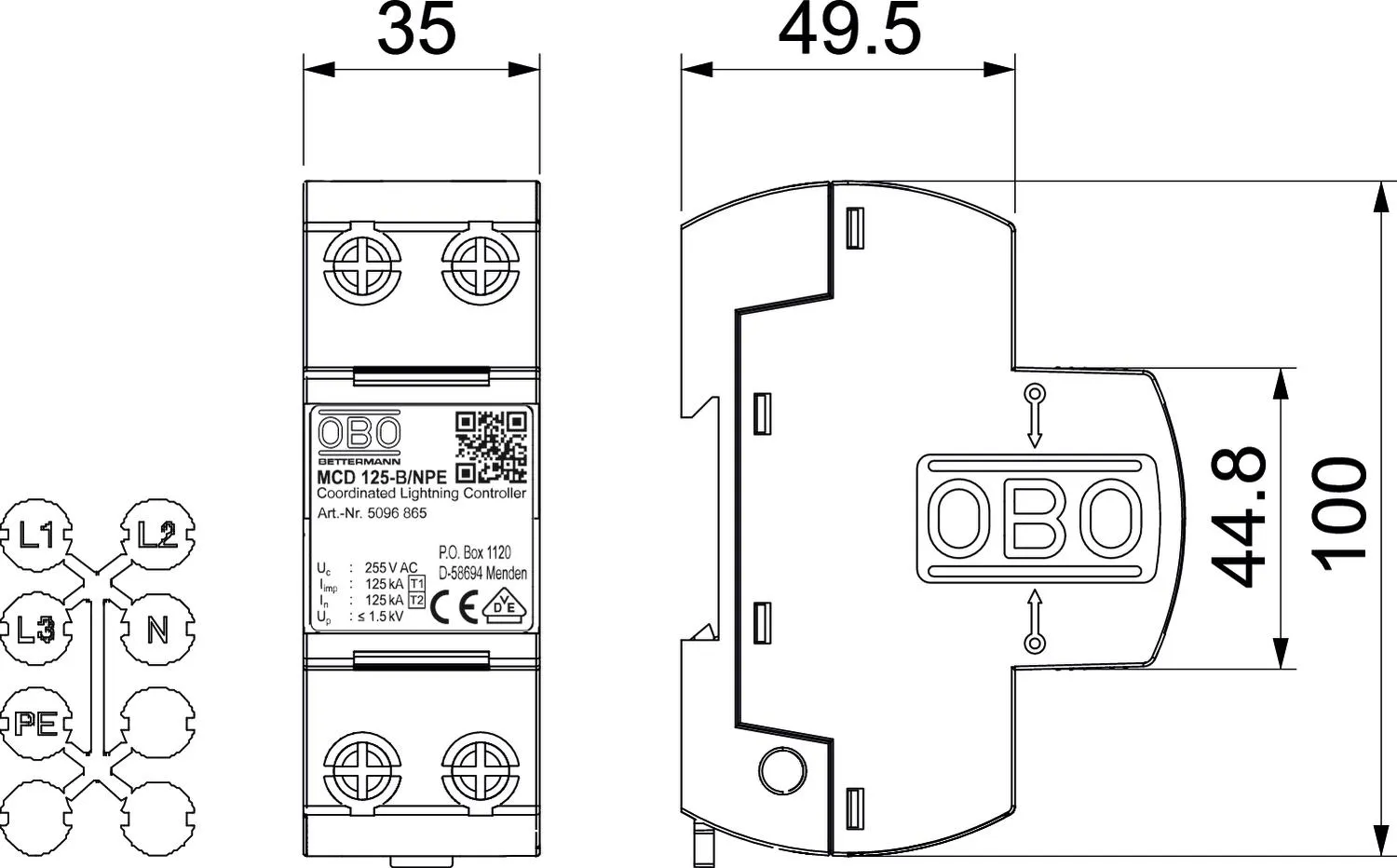 OBO Bettermann MCD 125-B NPE Pic_1