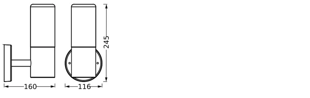 Ledvance Endura Classic Figo Cylinder Wall E27 Dark Gray Pic_3