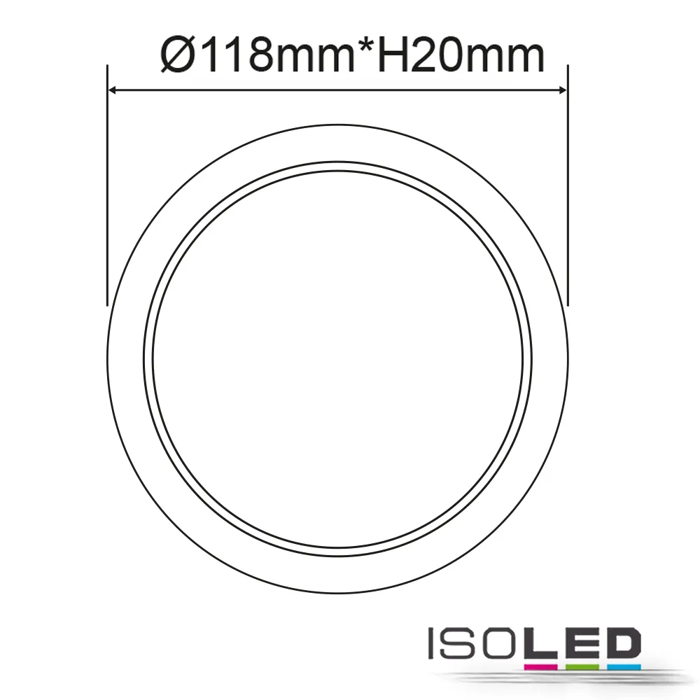 ISOLED LED Downlight Flex 8W, prismatisch Pic_1