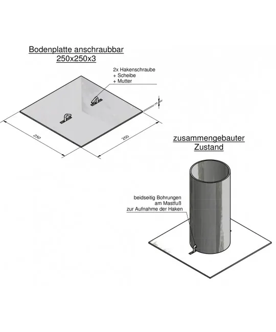 Europoles BODENPL. 300X300X3MM Pic_1