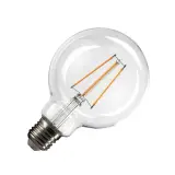 LED G95 E27 klar Filament 2700K dim