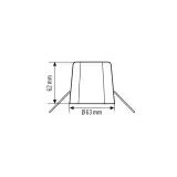 MOUNTING SET IP20 FM 62 WH