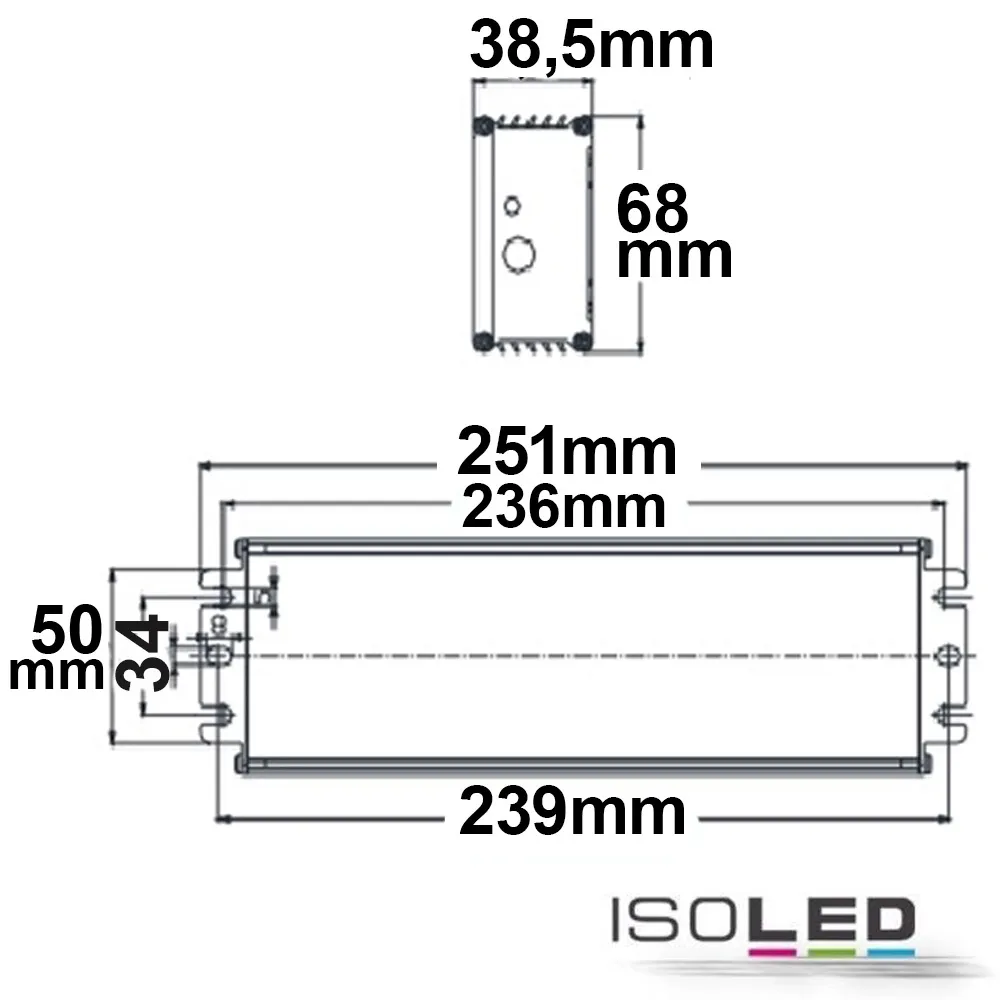 ISOLED LED PWM-Trafo 48V/DC, 0-250W, 1-10V Pic_1