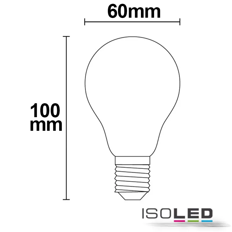ISOLED E27 LED Birne, 8W, milky Pic_1