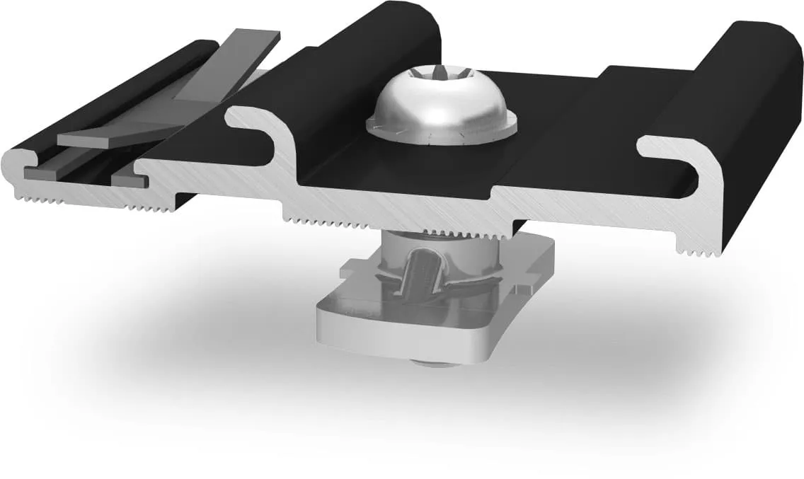 K2 Systems InsertionRail CrossConnector Black Pic_1