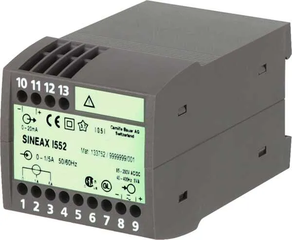 GOSSEN METRAWATT GMBH SINEAX I552 85...230V 1,0A/5A 4...20mA Pic_1