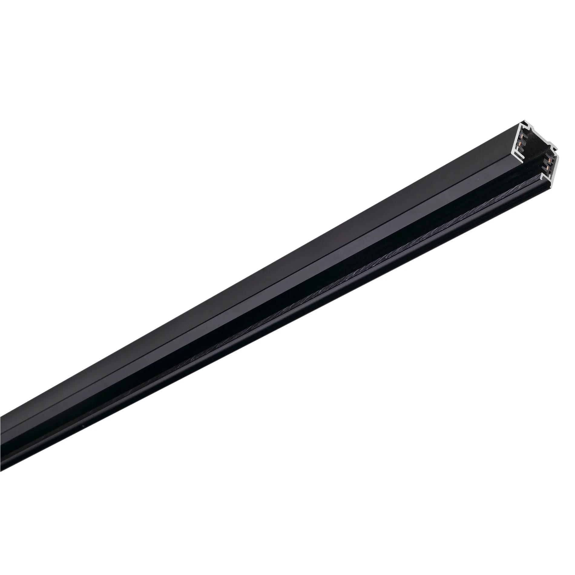 Slv EUTRAC® 3~ Aufbauschiene 1m schwarz Pic_1