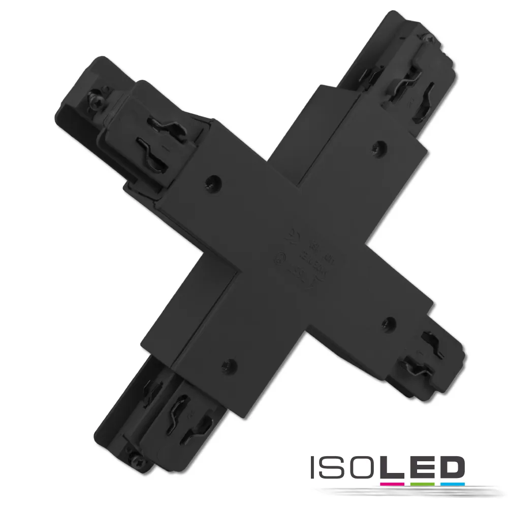 ISOLED 3-Phasen Classic X-Verbinder, schwarz Pic_1