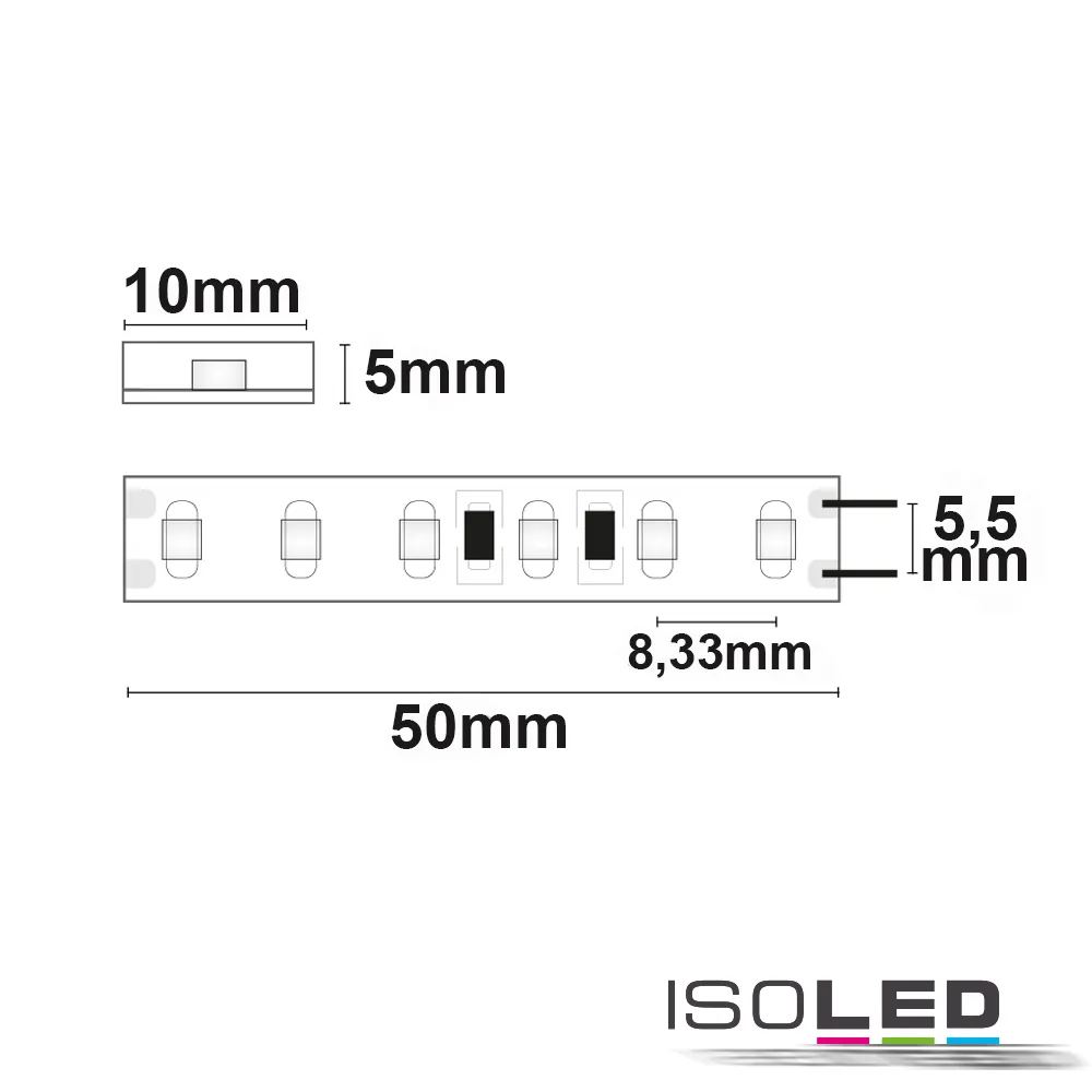 ISOLED LED AQUA827-Flexband, 24V, 10W, IP68 Pic_1