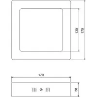 Nobile Licht LED Panel Aufbau 170 Q weiß 10W neutralweiß Pic_8