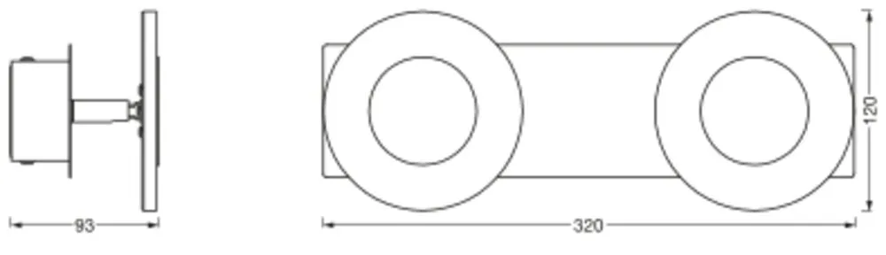 Ledvance SMART+ Wifi Orbis Wall Wave IP44 320mm TW Pic_1
