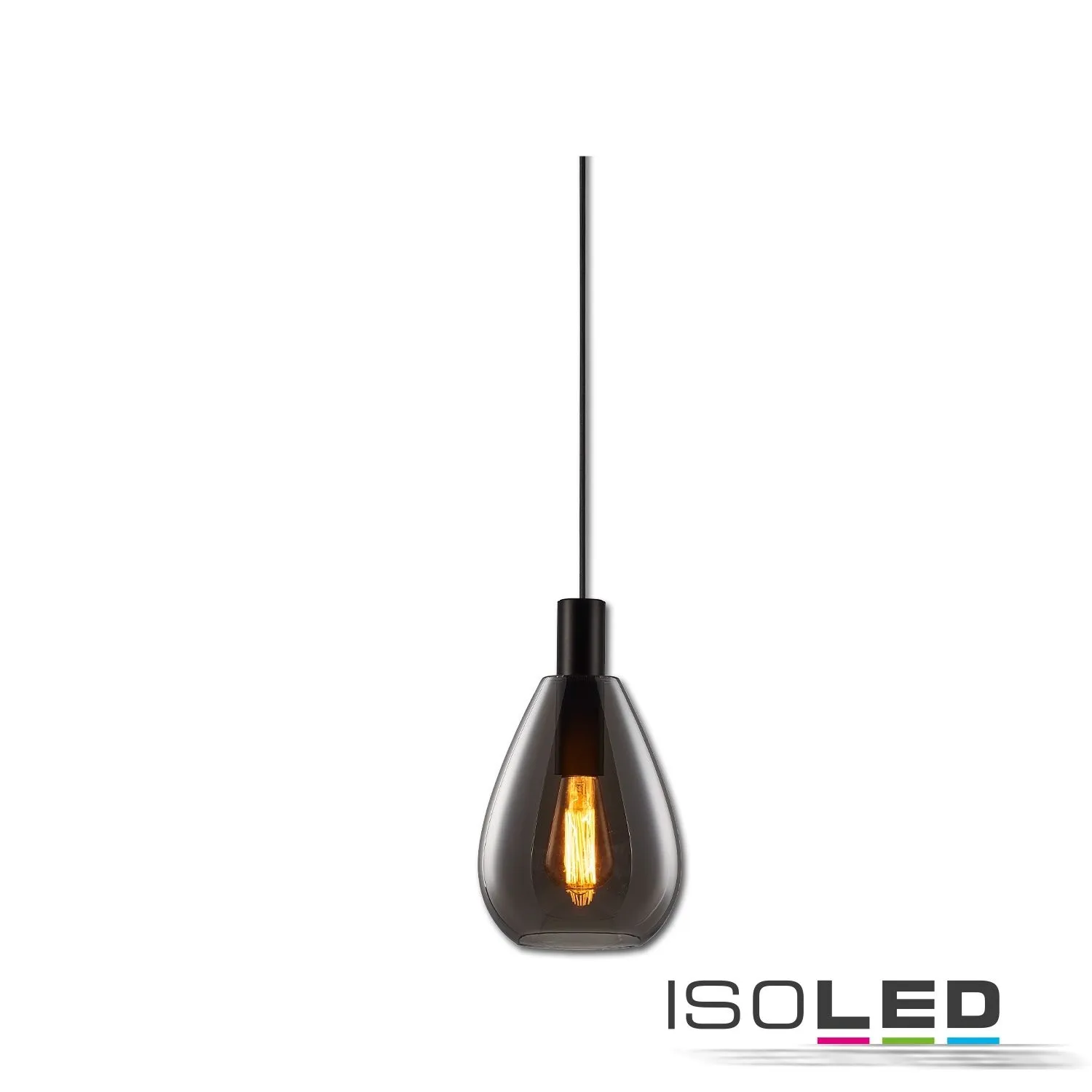 ISOLED Pendelleuchte, Smoky Glas, E27 Pic_2