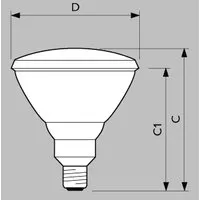 Philips Lighting - Lamps PAR38 IR 150W E27 230V Red 1CT/12 Pic_2