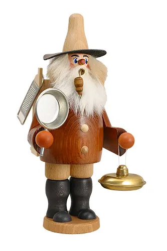 Erzgebirgische Volkskunst Schmidt Räuchermann Hausierer - Höhe 26 cm Pic_1