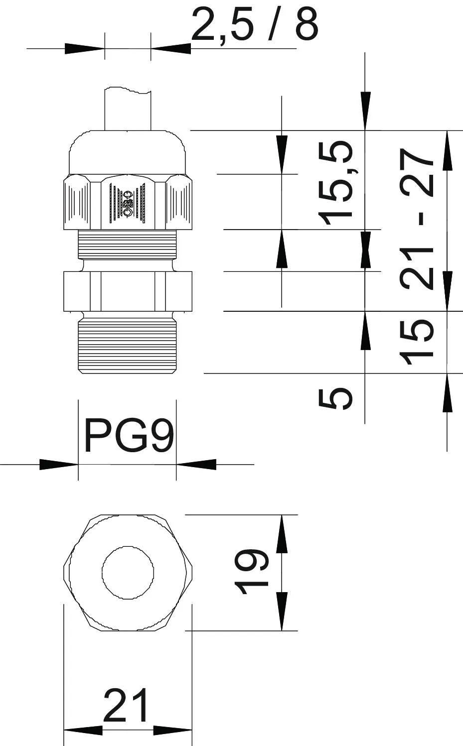 OBO Bettermann V-TEC L PG9 SGR Pic_2