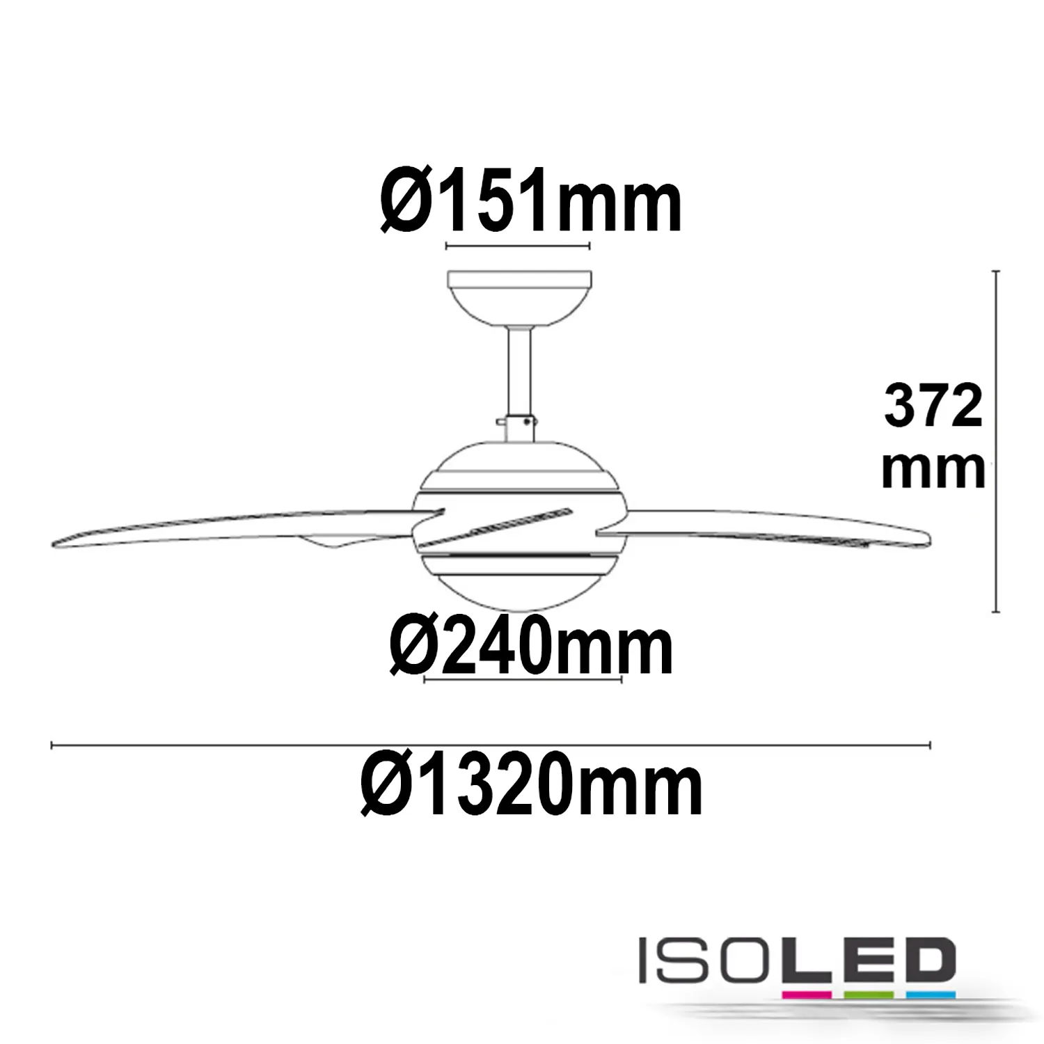 FIAI Handels GmbH Deckenventilator mit E14 Fassung Pic_1
