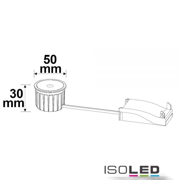 ISOLED LED Spot GU10, 5W, 38° Pic_2
