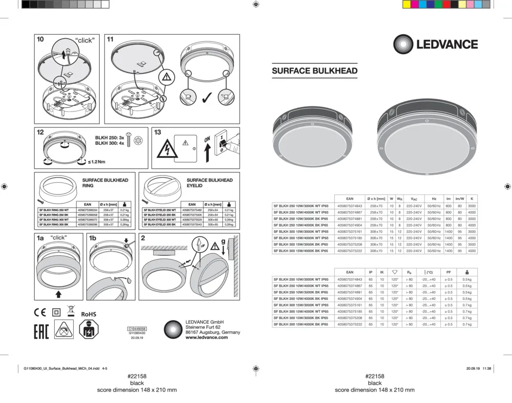 Ledvance SF BLKH S 300 P 15W 840 BK IP65 Pic_6