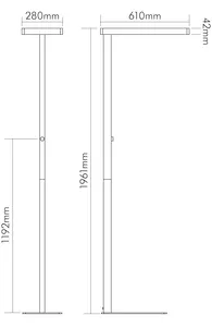 Nobile Licht LED Büro-Stehleuchte DW-6009 UGR?17 dimmbar Pic_3