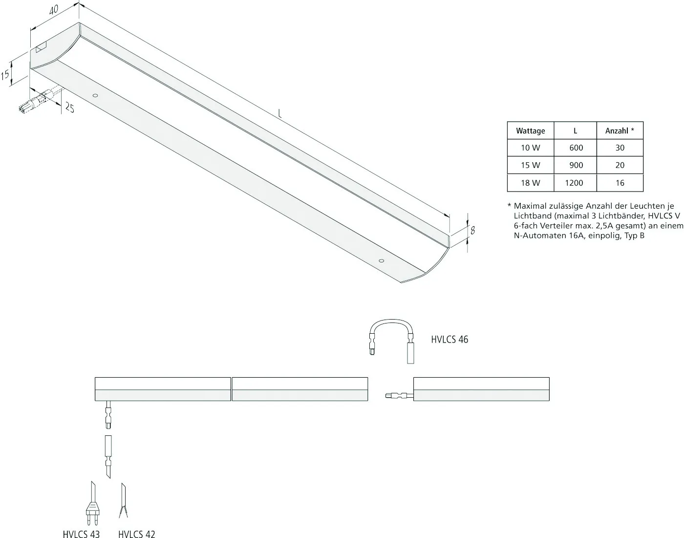 Hera, Enger Dynamic LED ModuLite F 1200mm 18W alu eloxiert Pic_2