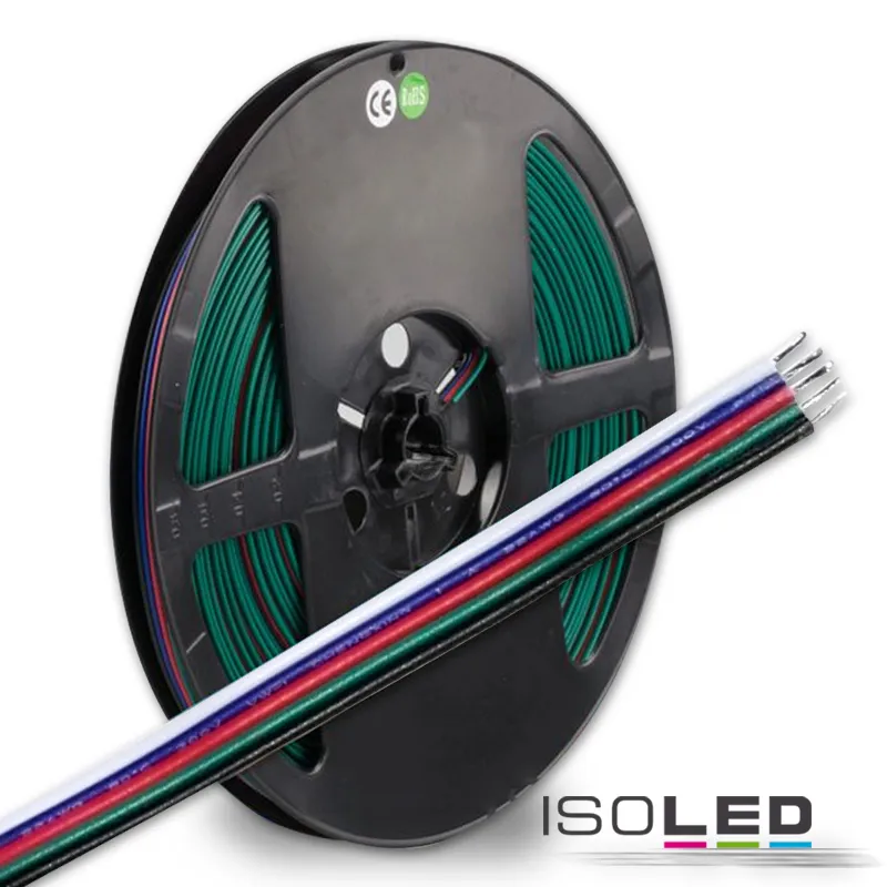 ISOLED Kabel RGB+W 10m Rolle 5-polig Pic_1