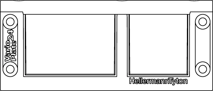 Hellermanntyton VarioPlate-24_Frame-PA66GF25-BK (10) Pic_5