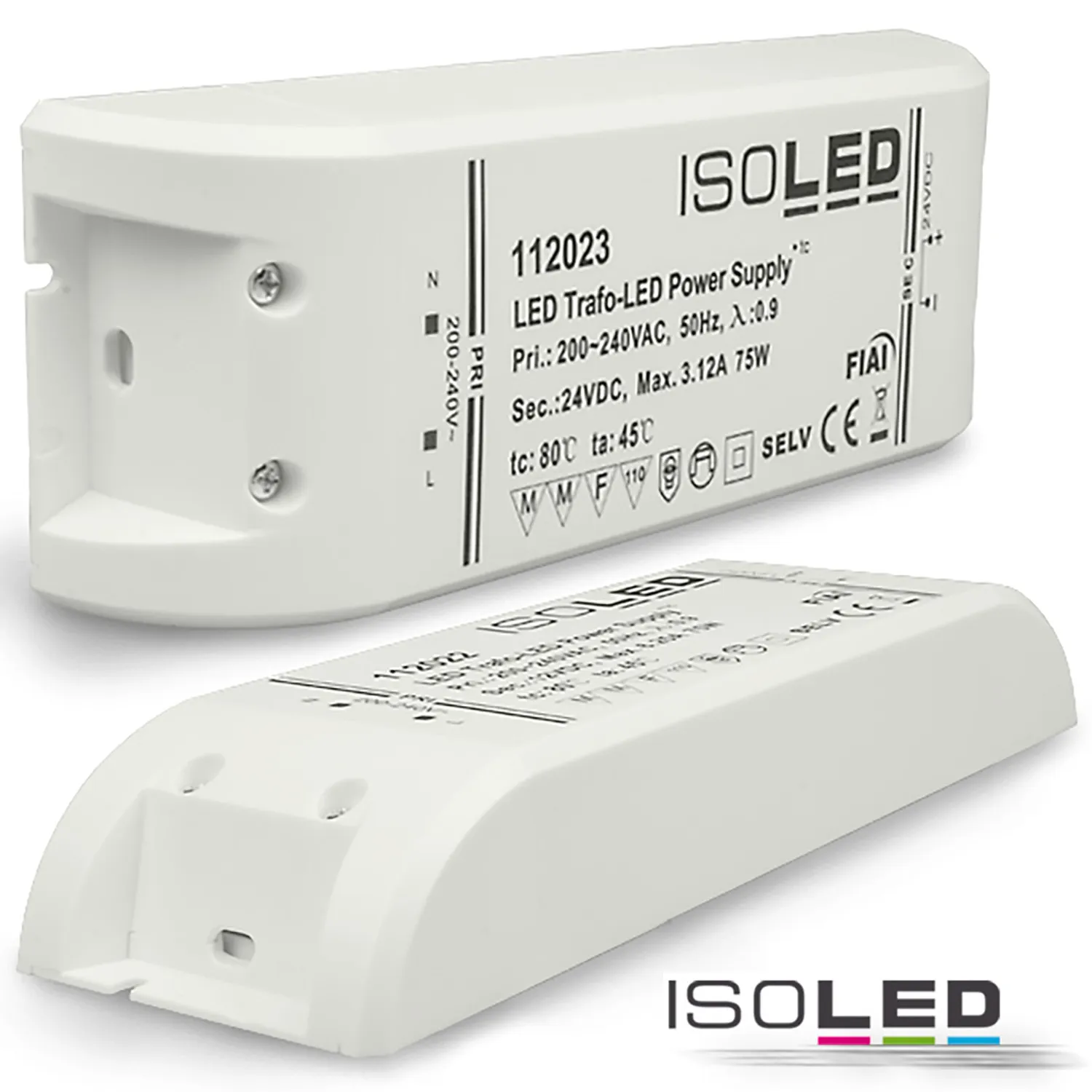 ISOLED LED Trafo 24V/DC, 0-75W, SELV Pic_1