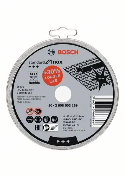 Bosch Trennscheibe gerade Standard for Inox - Rapido Pic_5