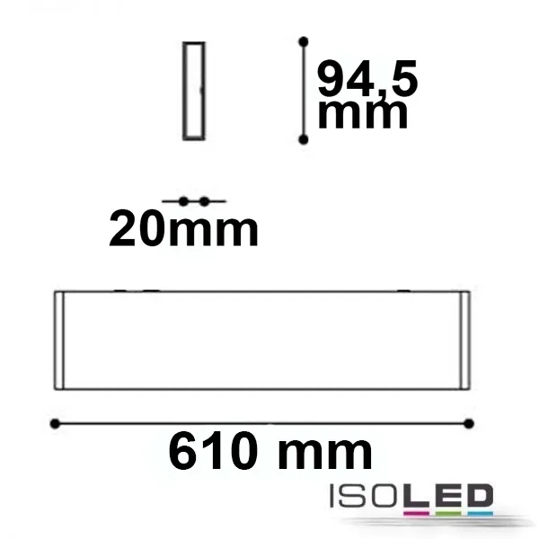 ISOLED LED Wandleuchte Linear Up+Down 600 Pic_3