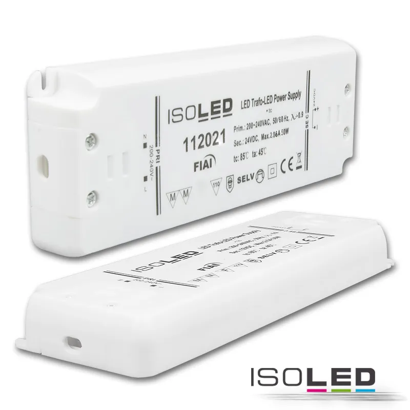ISOLED LED Trafo 24V/DC, 0-50W, ultraflach Pic_1