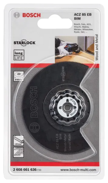 BOSCH ROBERT POWER TOOLS GMBH BIM Segmentsägeblatt ACZ 85 EB Wood and Metal Pic_3