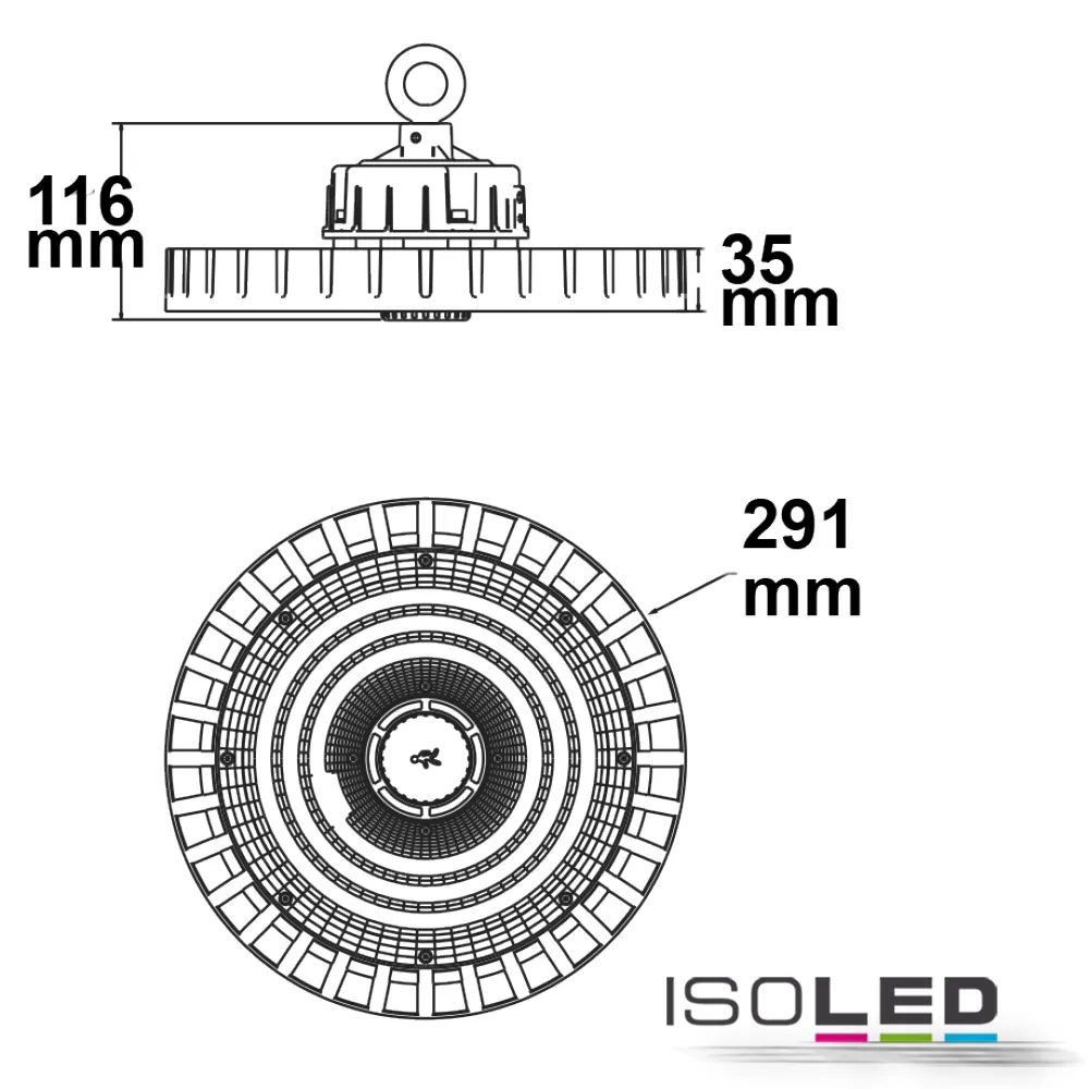 ISOLED LED Hallenleuchte MS 150W, IK10 Pic_1