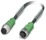SAC-3P-M12MS/2,4-PUR/M12FS 1X3