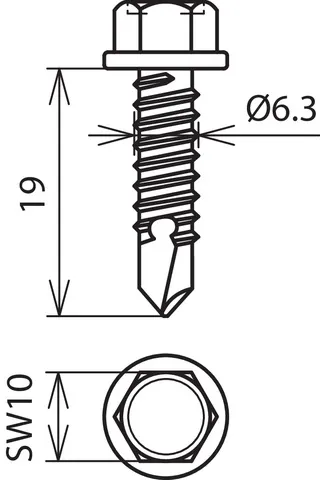 Dehn + Söhne BSC 6.3X19 SW10 V2A Pic_1