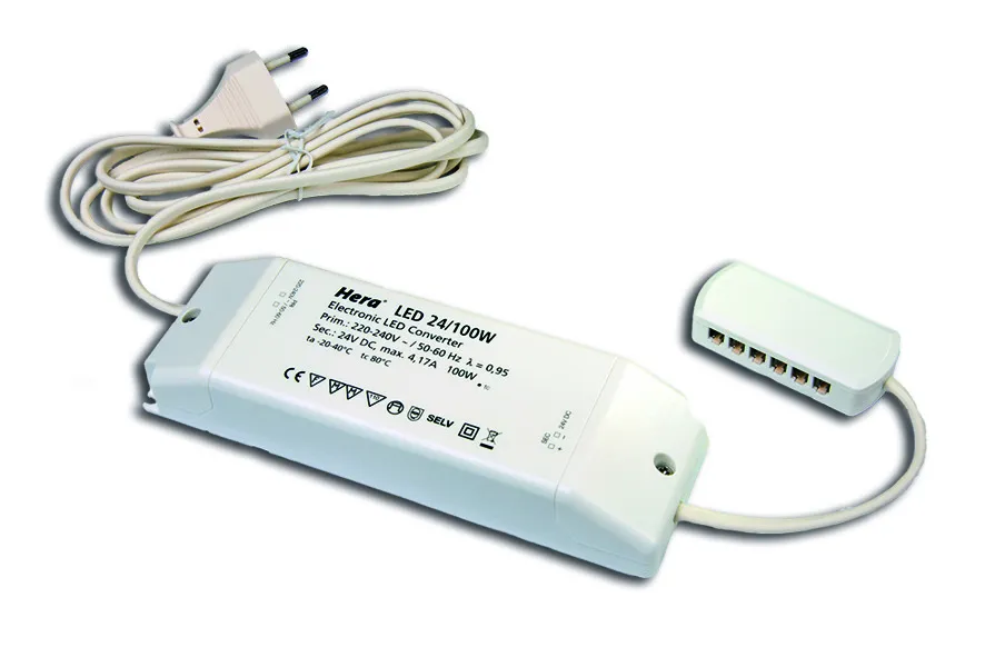 Hera, Enger Trafo LED 24/100W Eurostecker, 12-fach Verteiler Pic_2