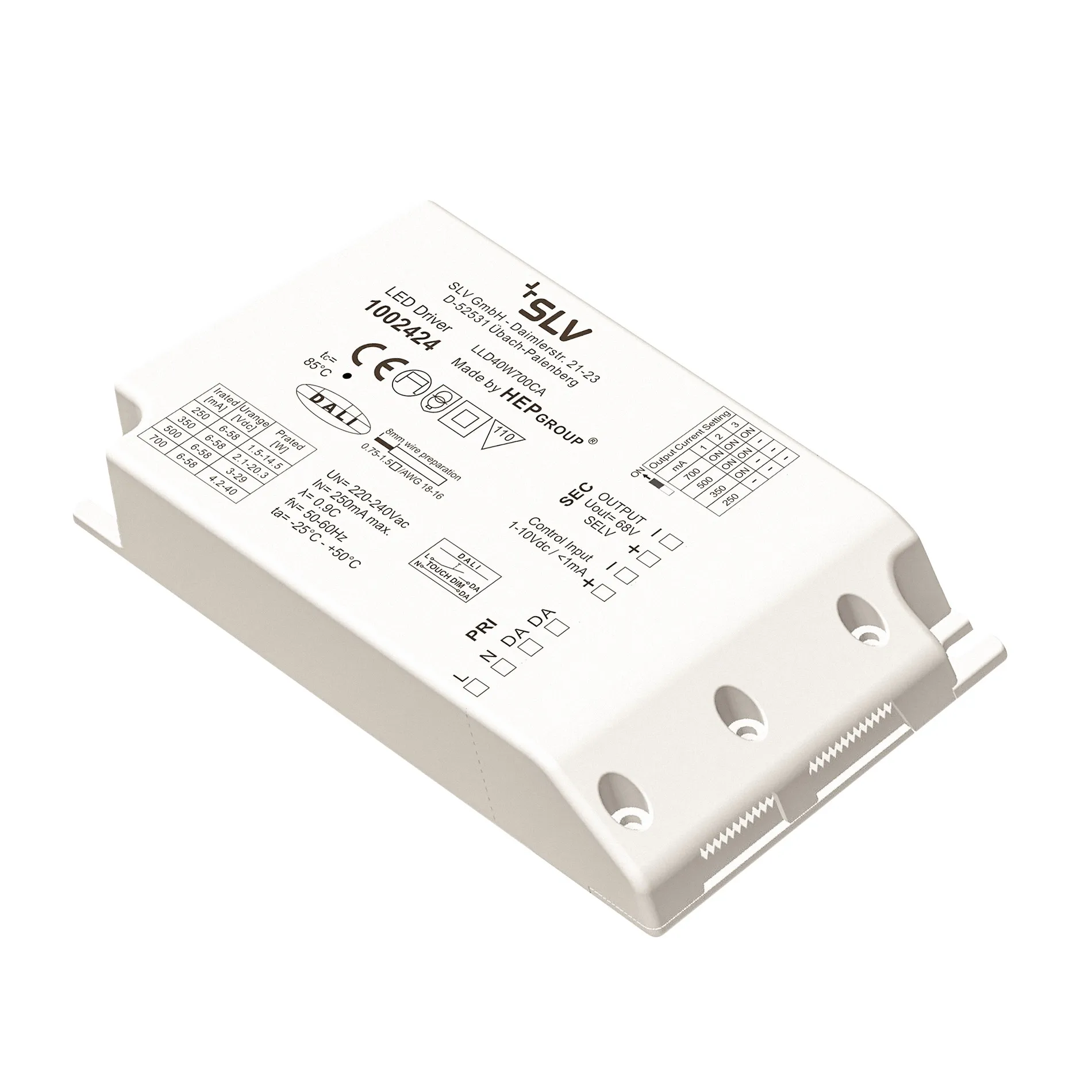 SLV ELEKTRONIK GMBH LED Treiber 40W 500-1050mA DALI Pic_1