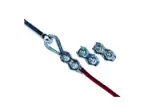Duplex-Klemme 3mm; verzinkt