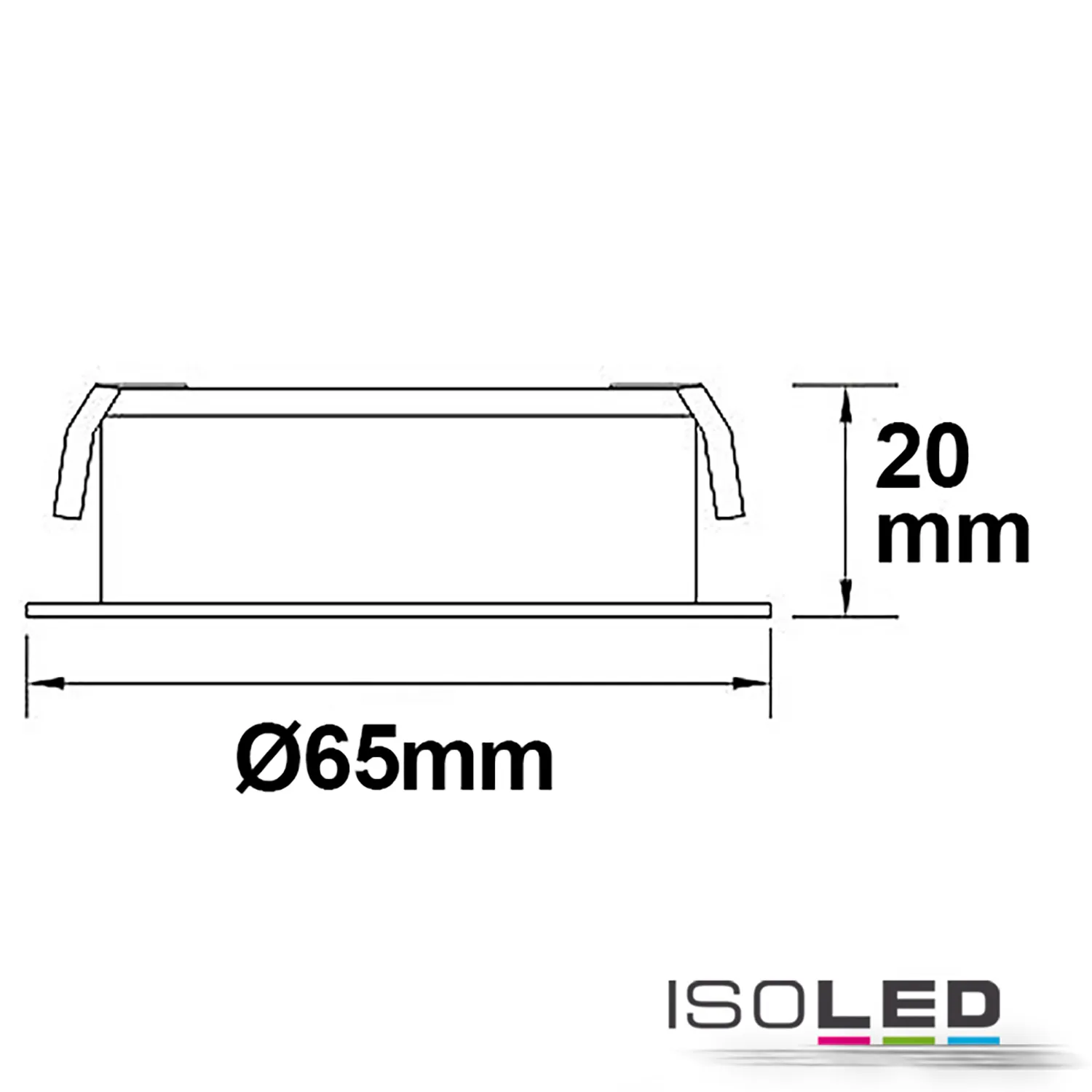 ISOLED LED Möbel-Einbaustrahler COB mit Pic_2